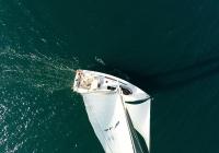 sailing yacht sailboat bavaria 46 vertical view sailing yacht